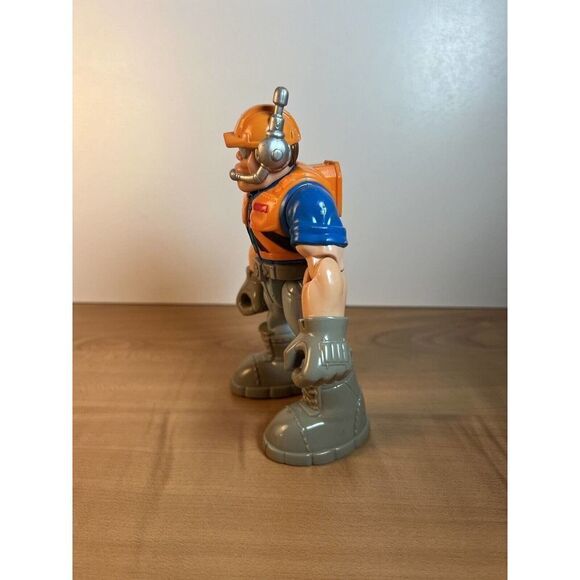 Rescue Heroes Rip Rockefeller Construction Worker Vintage 1998 Action Figure 6” - Picture 2 of 6